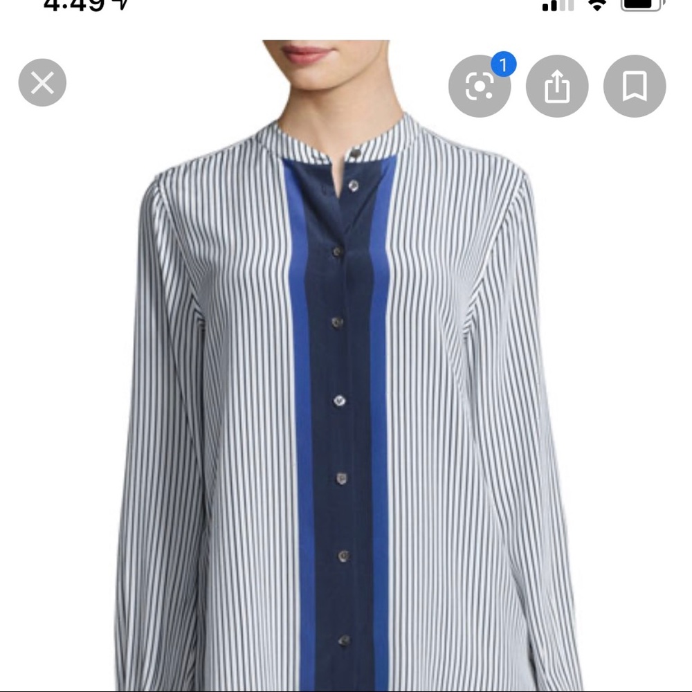 Equipment silk shirtdress